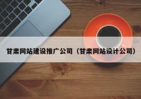 甘肅網(wǎng)站建設(shè)推廣公司（甘肅網(wǎng)站設(shè)計公司）