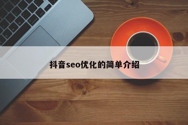 抖音seo優(yōu)化的簡單介紹